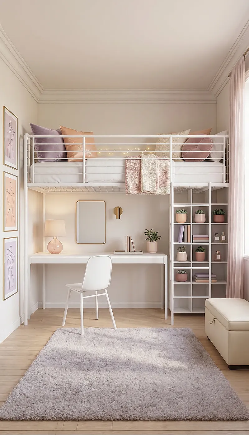 Кровать-чердак Суверен-2 — Girls