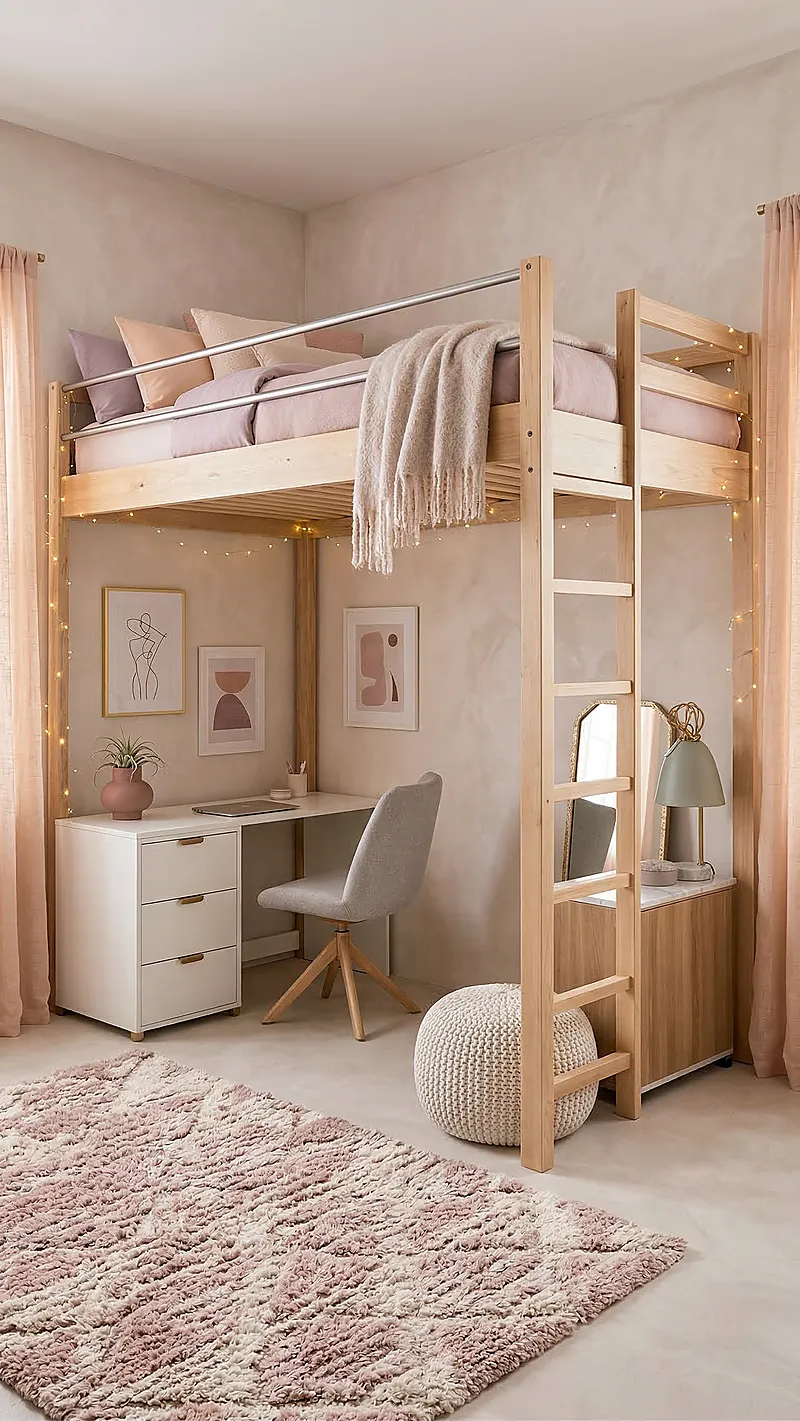 Кровать-чердак Матрос — Girls