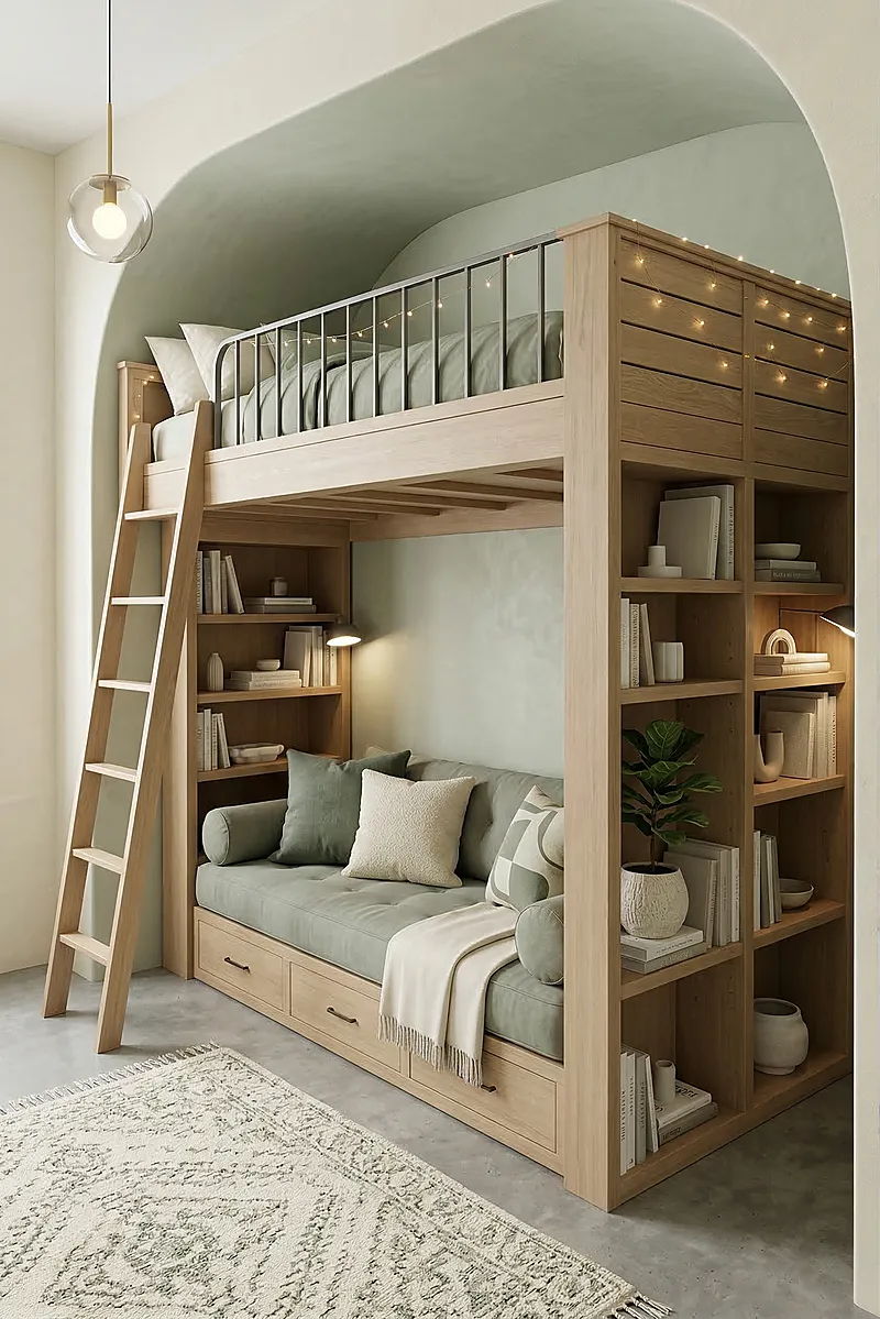 Кровать-чердак Горизонт — Eco Sage