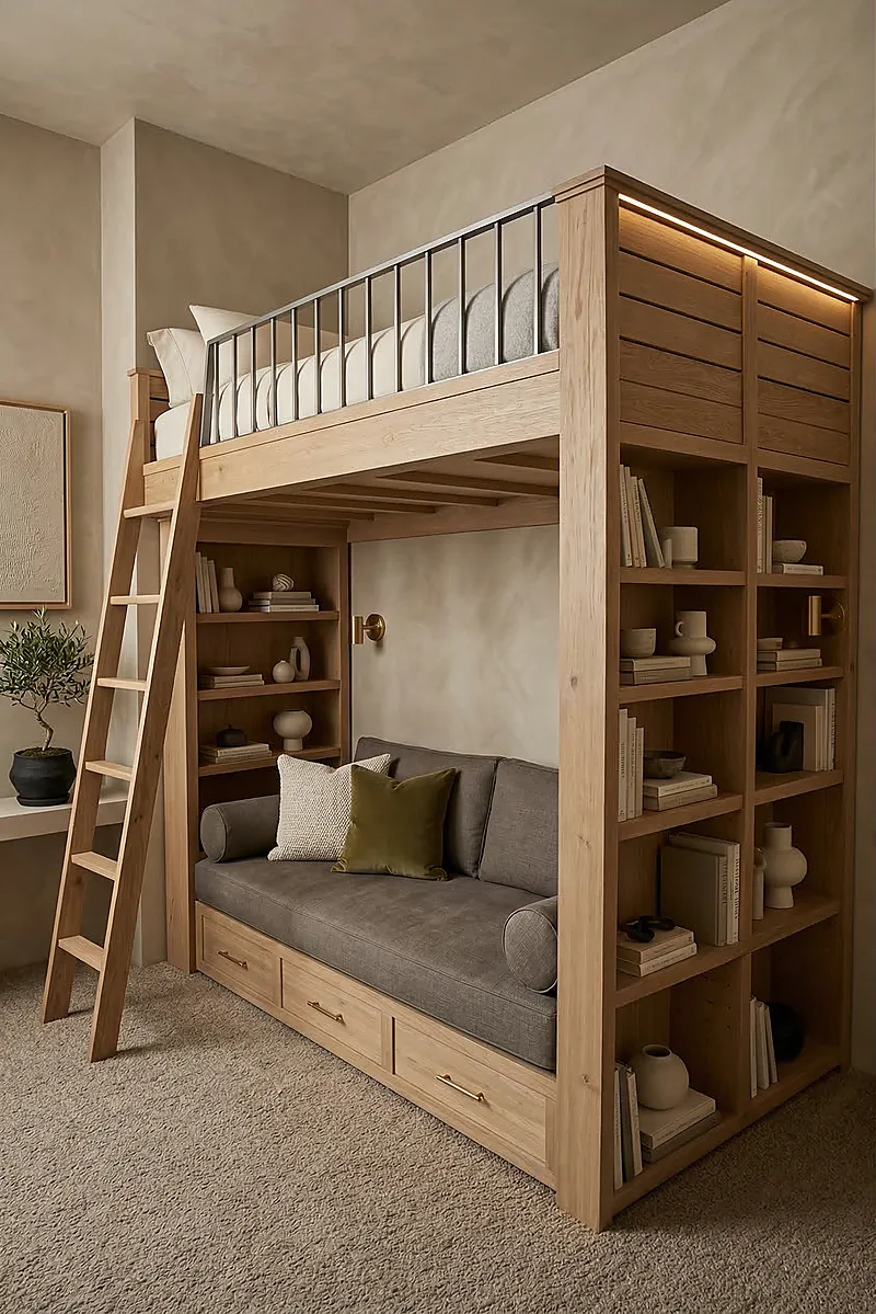 Кровать-чердак Горизонт — Unisex