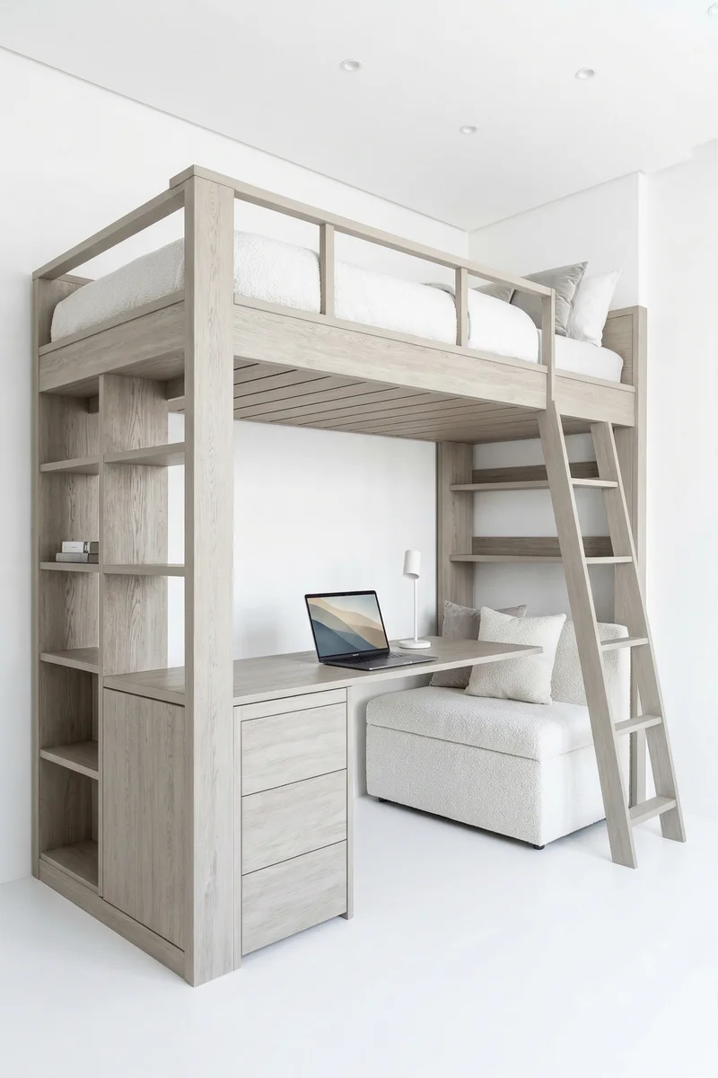 Кровать-чердак Рыцарь — maket