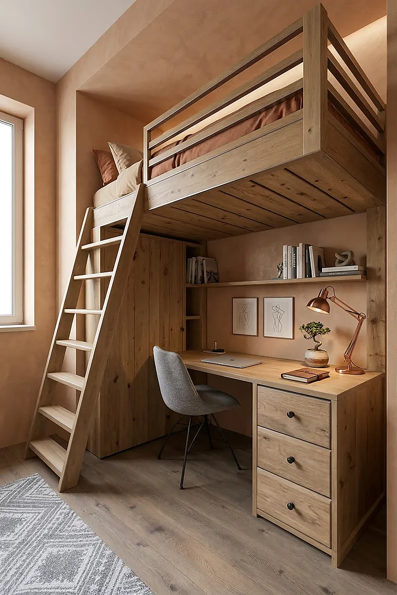 Кровать-чердак Скайлайн — Eco Warm