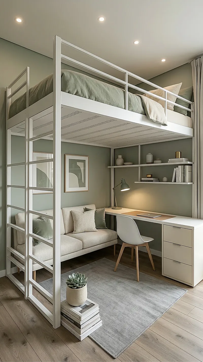 Кровать-чердак Пилот — Eco Sage