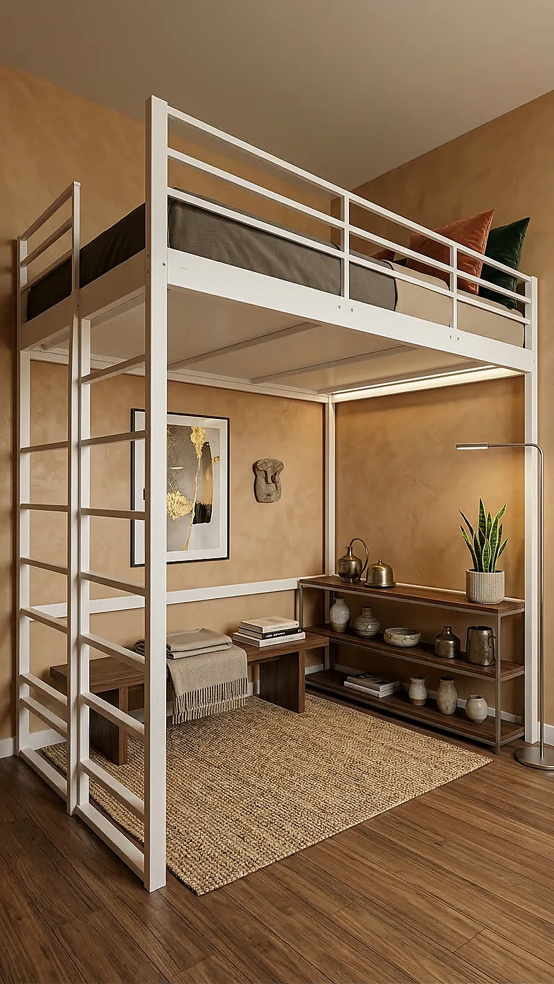 Кровать-чердак Пилот — Eco Warm