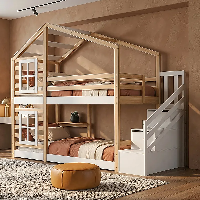 Кровать-чердак Богатырь — Eco Warm