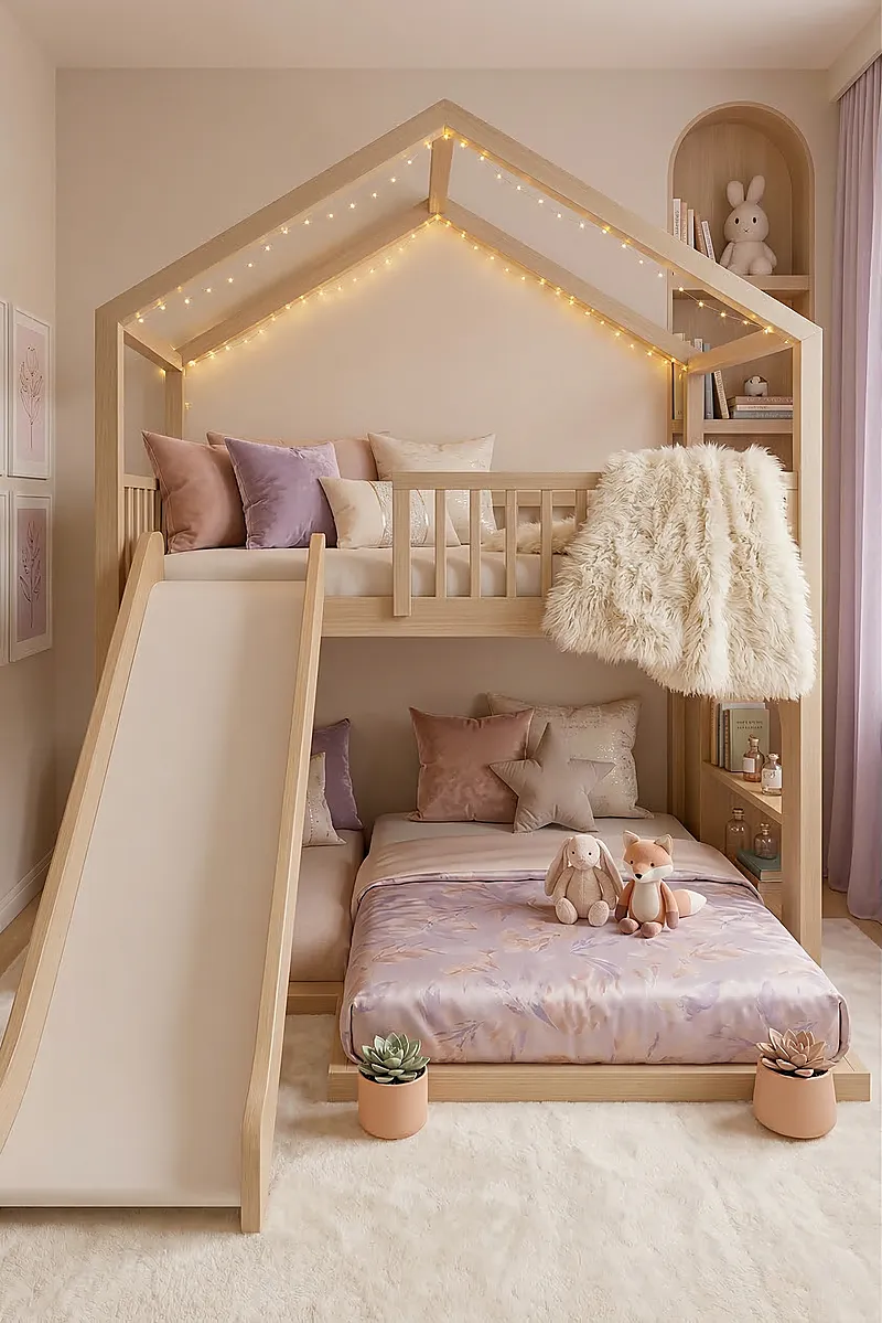 Кровать-чердак Капитан — Girls