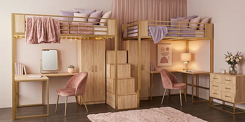 Кровать-чердак Штаб-2 — Girls