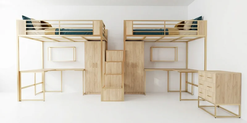 Кровать-чердак Штаб-2 — maket