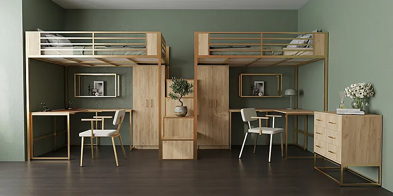 Кровать-чердак Штаб-2 — Eco Sage