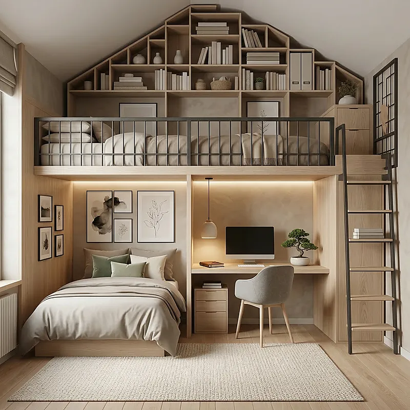 Кровать-чердак Командный — Unisex