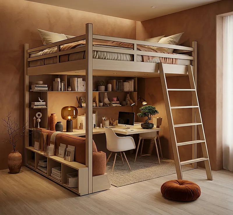 Кровать-чердак Оплот — Eco Warm