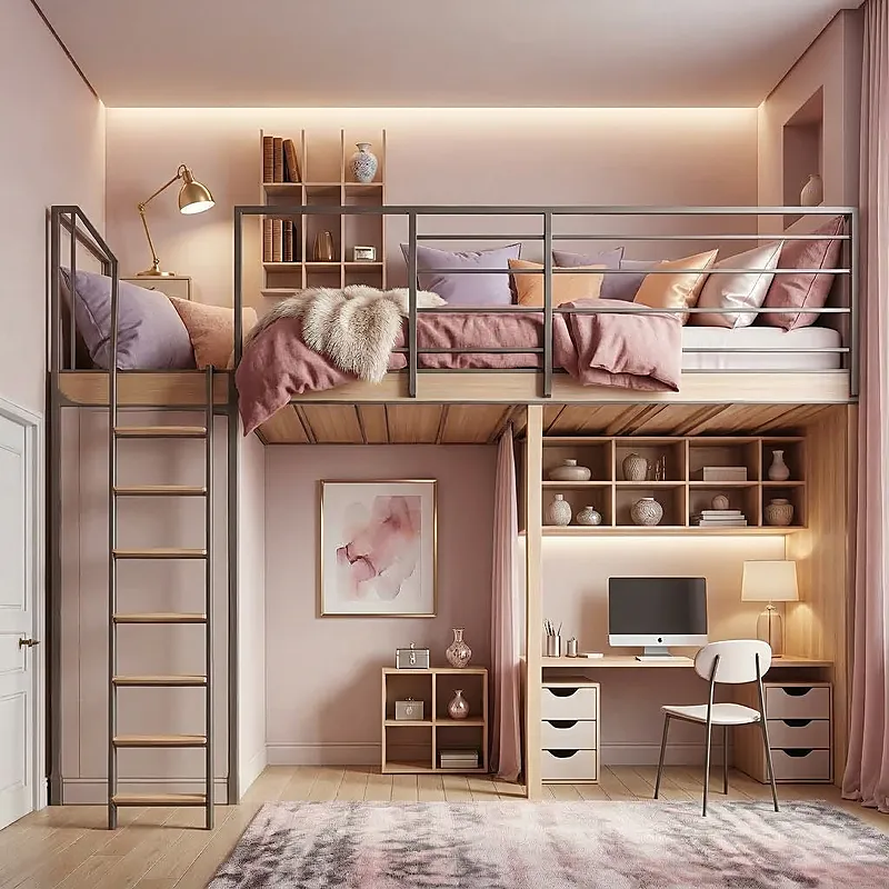 Кровать-чердак Палаццо — Girls