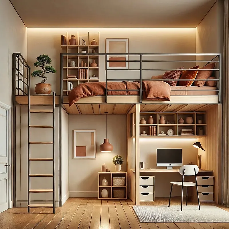 Кровать-чердак Палаццо — Eco Warm