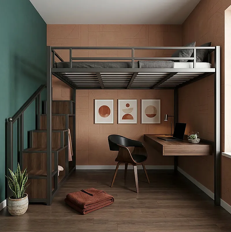 Кровать-чердак Кузня-2 — Eco Warm