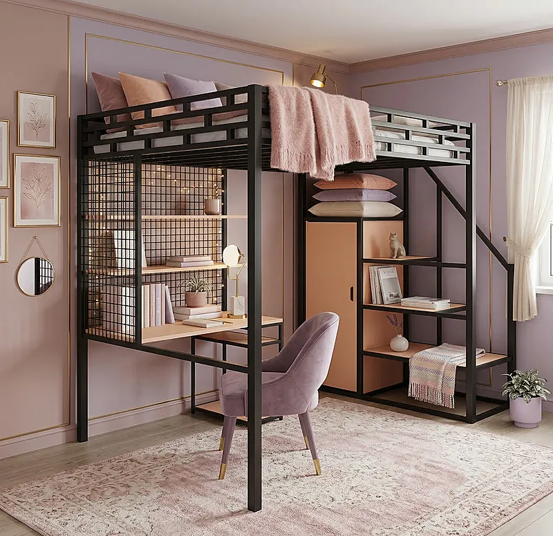 Кровать-чердак Дамба-2 — Girls