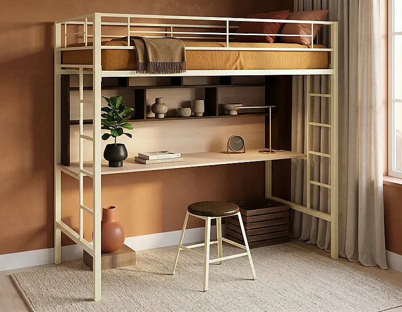 Кровать-чердак Фьорд — Eco Warm