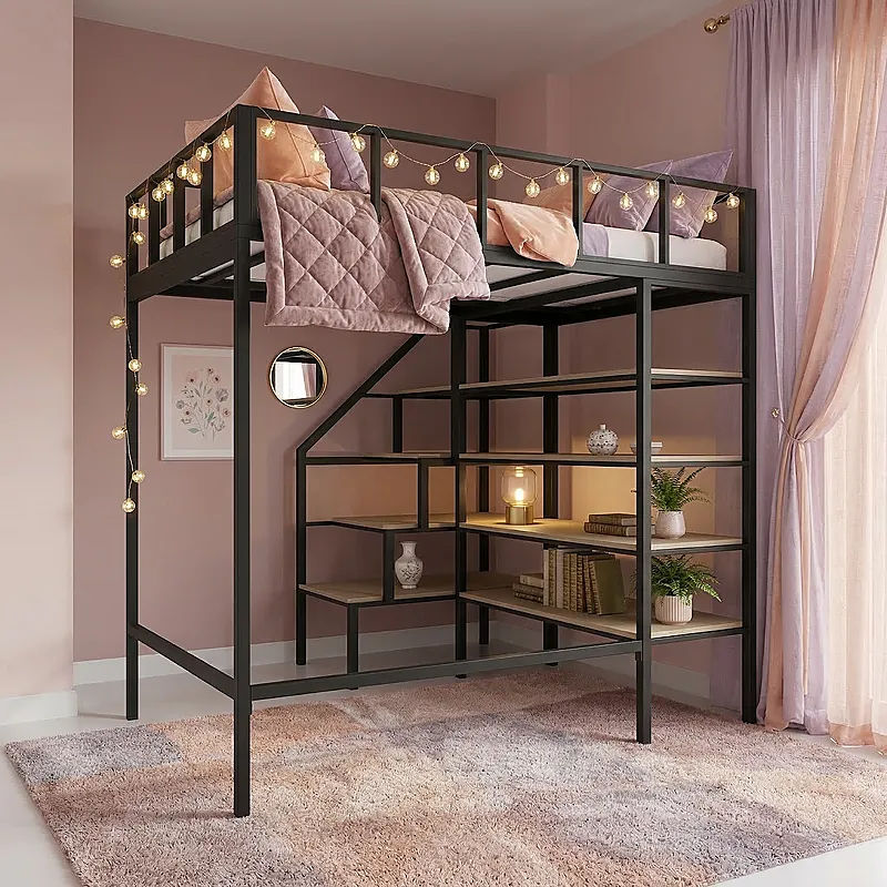 Кровать-чердак Зайчик — Girls