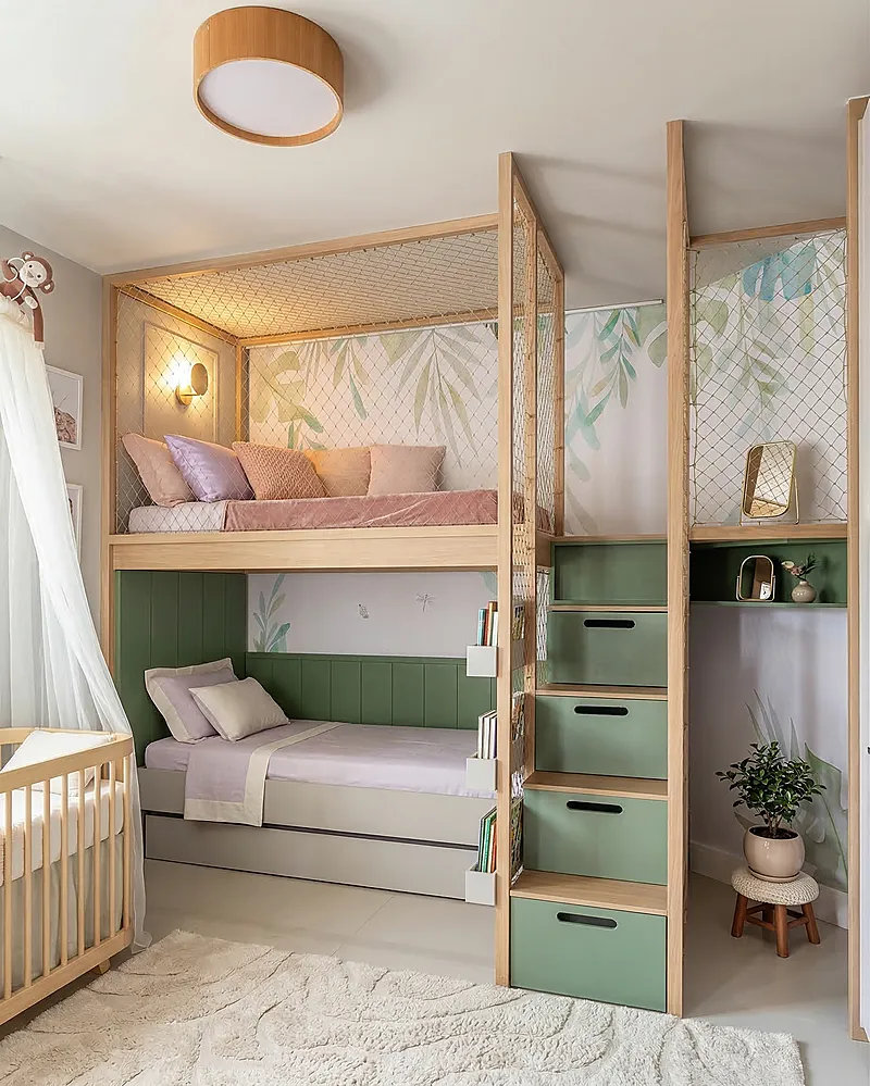 Кровать-чердак Терраса — Girls