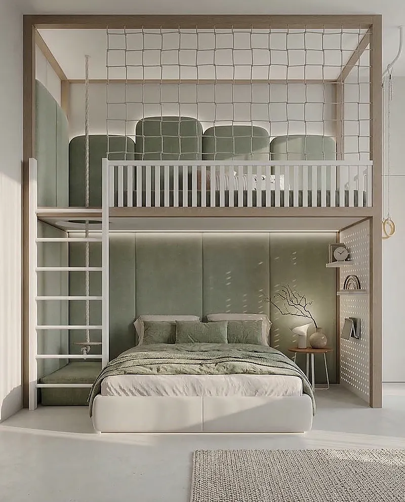 Кровать-чердак Пьедестал — Eco Sage