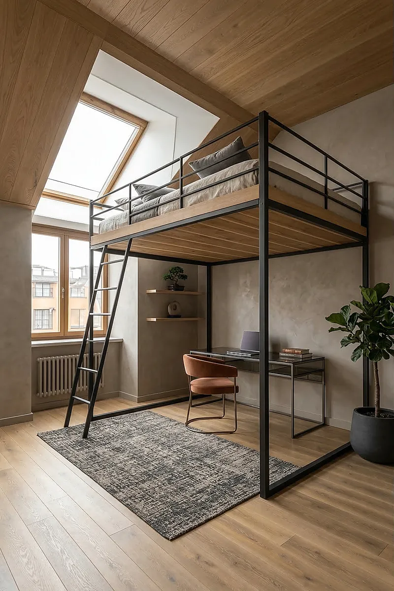 Кровать-чердак Завод — Unisex