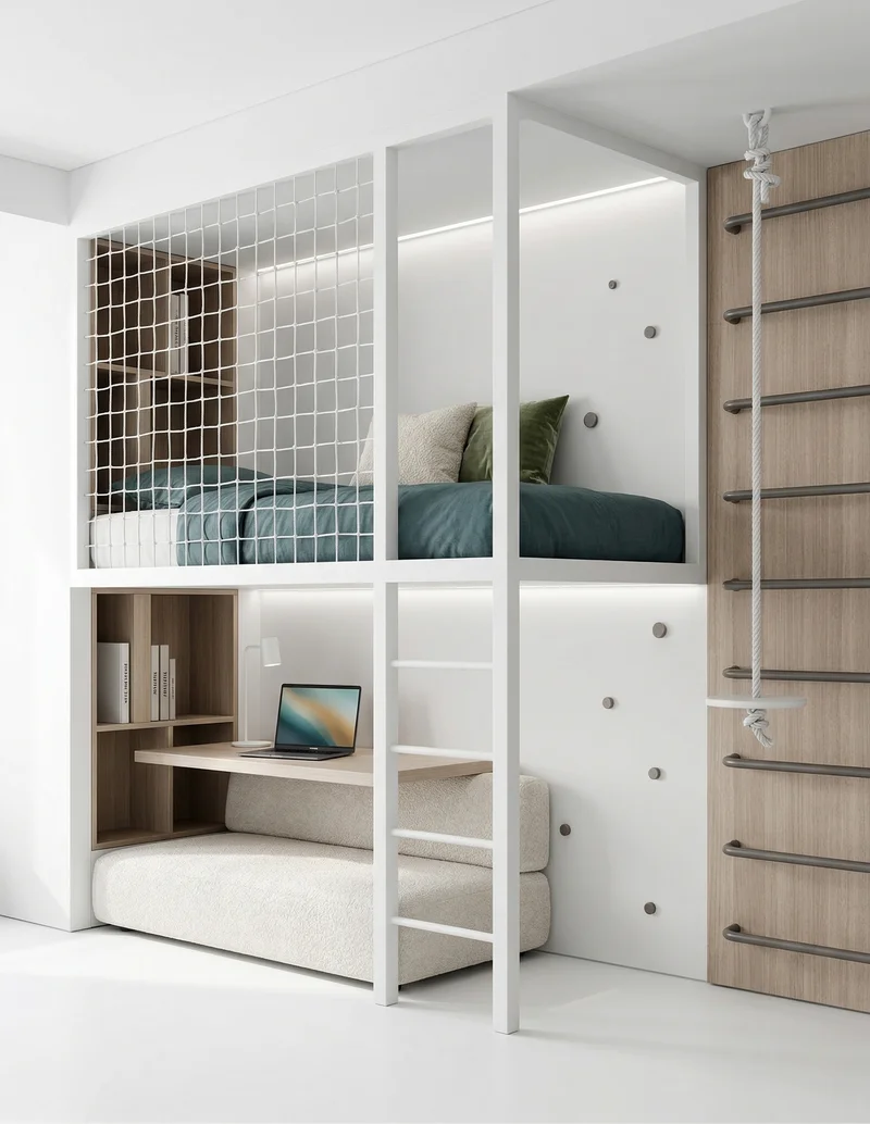 Кровать-чердак Мансарда — maket