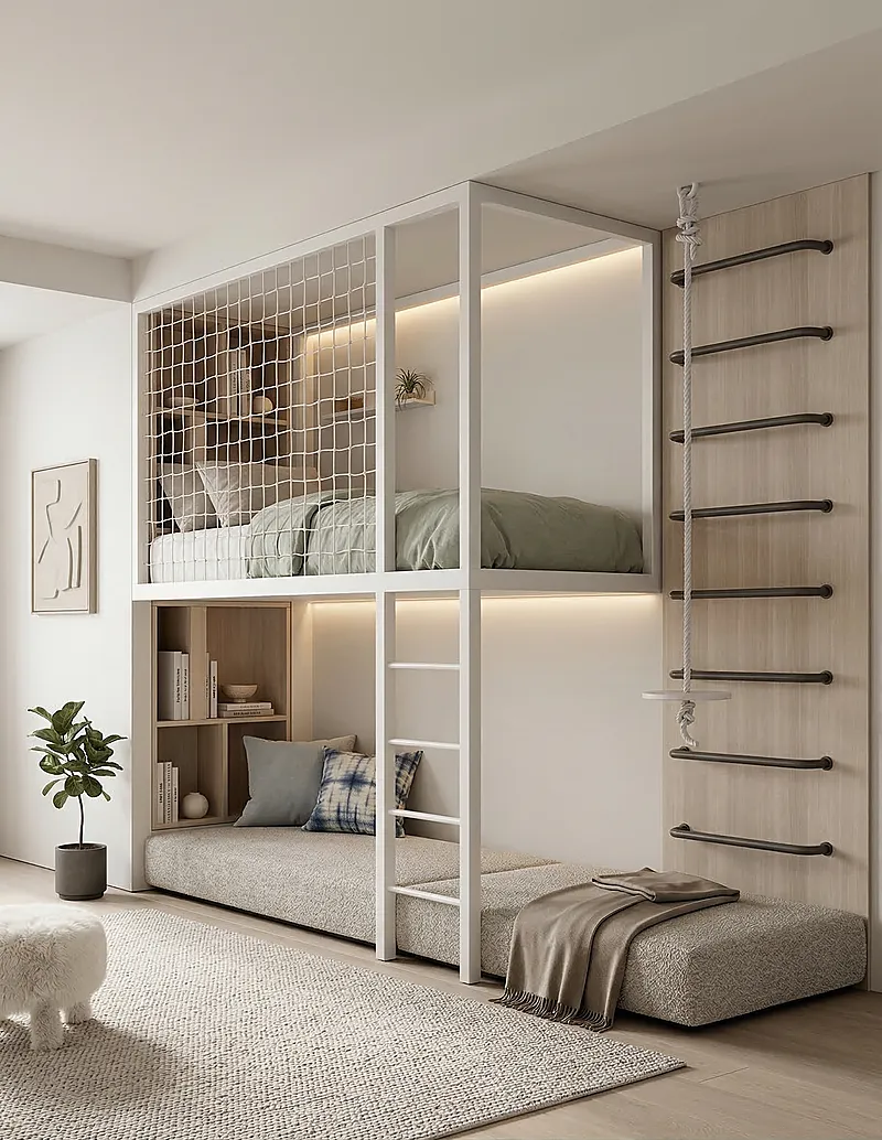 Кровать-чердак Мансарда — Unisex