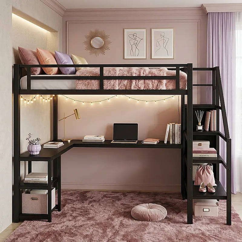 Кровать-чердак Волстрит — Girls