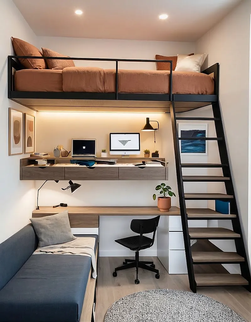 Кровать-чердак Литейный — Eco Warm