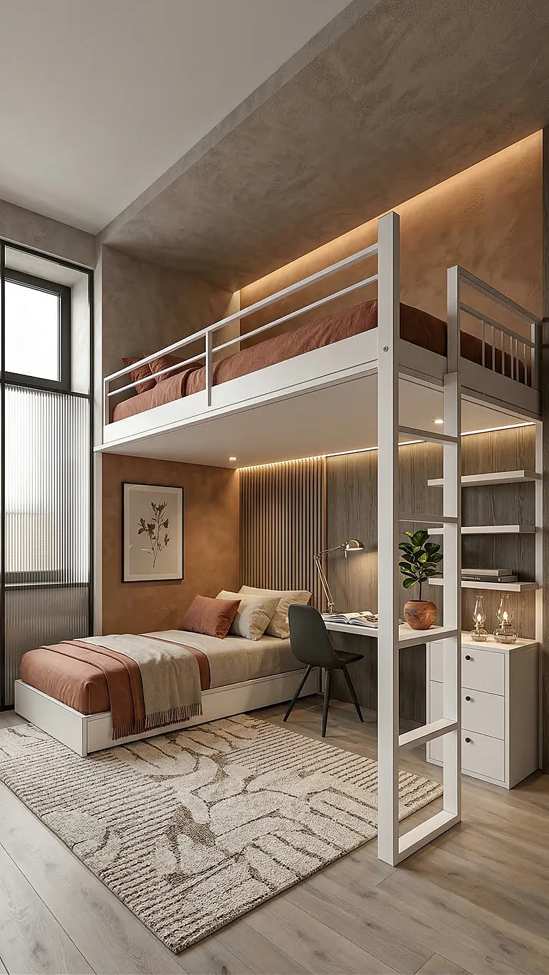 Кровать-чердак Клёпка — Eco Warm