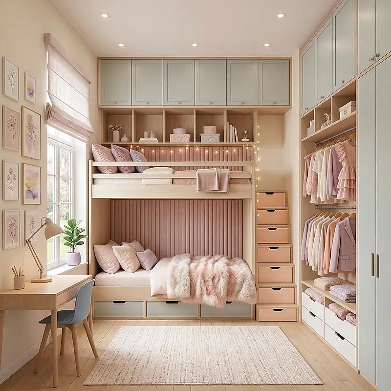 Кровать-чердак Доминион — Girls