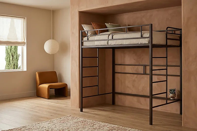 Кровать-чердак Штрих — Eco Warm