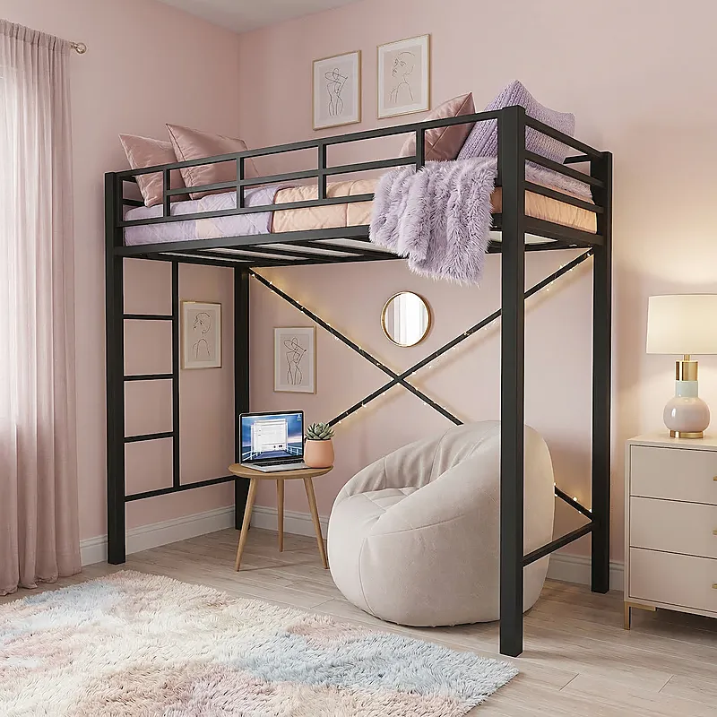 Кровать-чердак Цветок — Girls