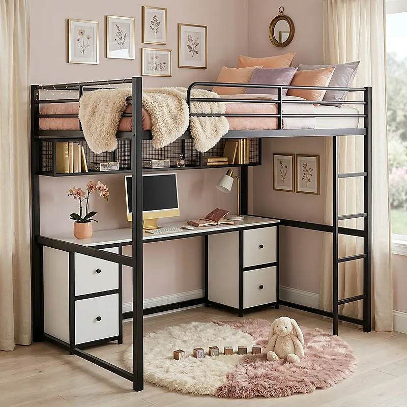 Кровать-чердак Горн — Girls