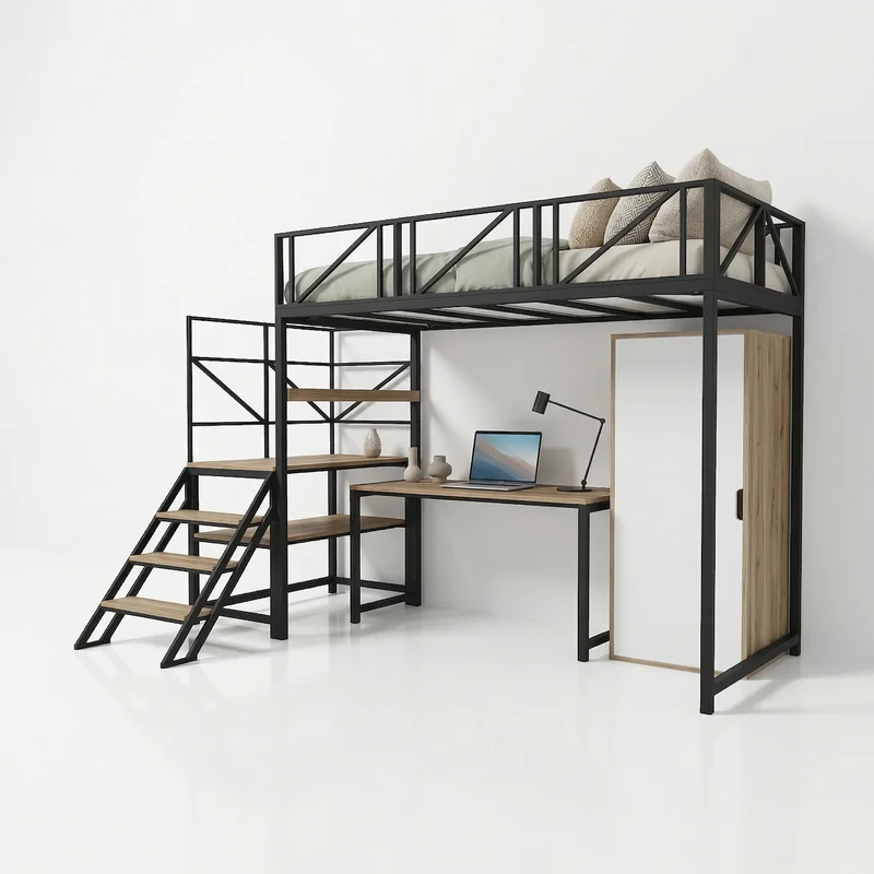 Кровать-чердак Снежок — maket