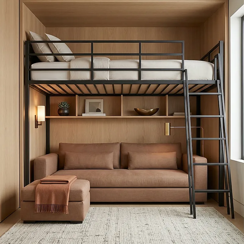 Кровать-чердак Брутал — Eco Warm