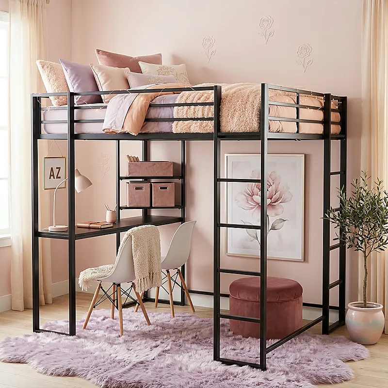 Кровать-чердак Хижина-2 — Girls