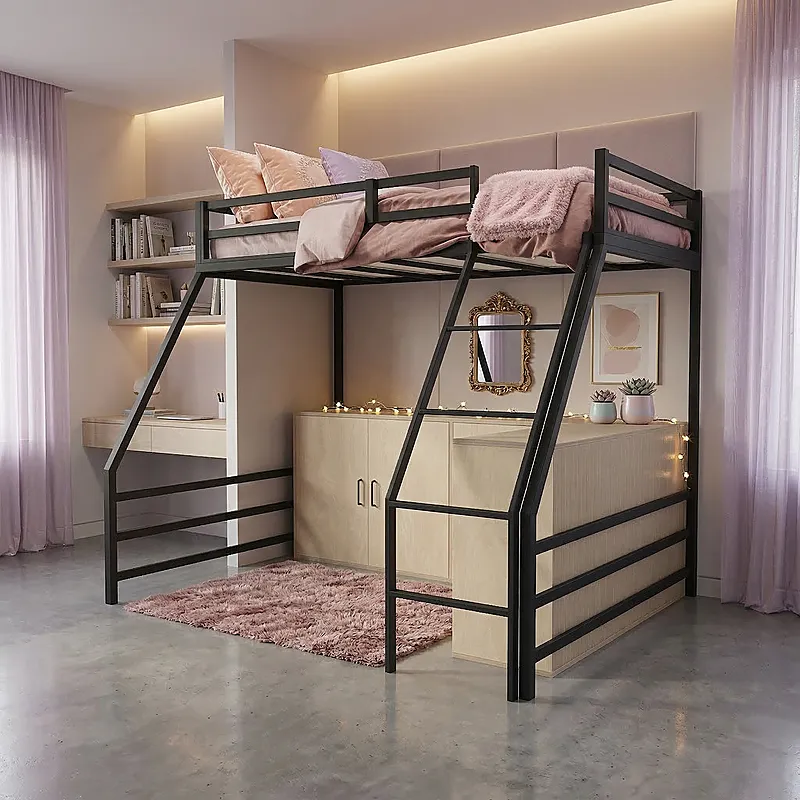 Кровать-чердак Ветерок — Girls