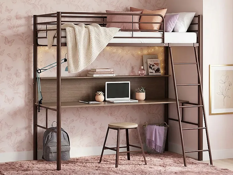 Кровать-чердак Гнездо-2 — Girls