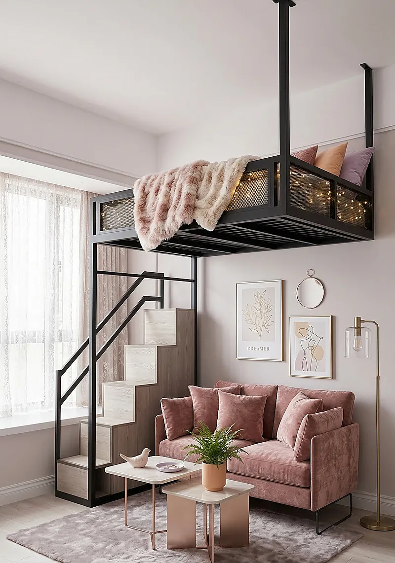 Кровать-чердак Апарт — Girls