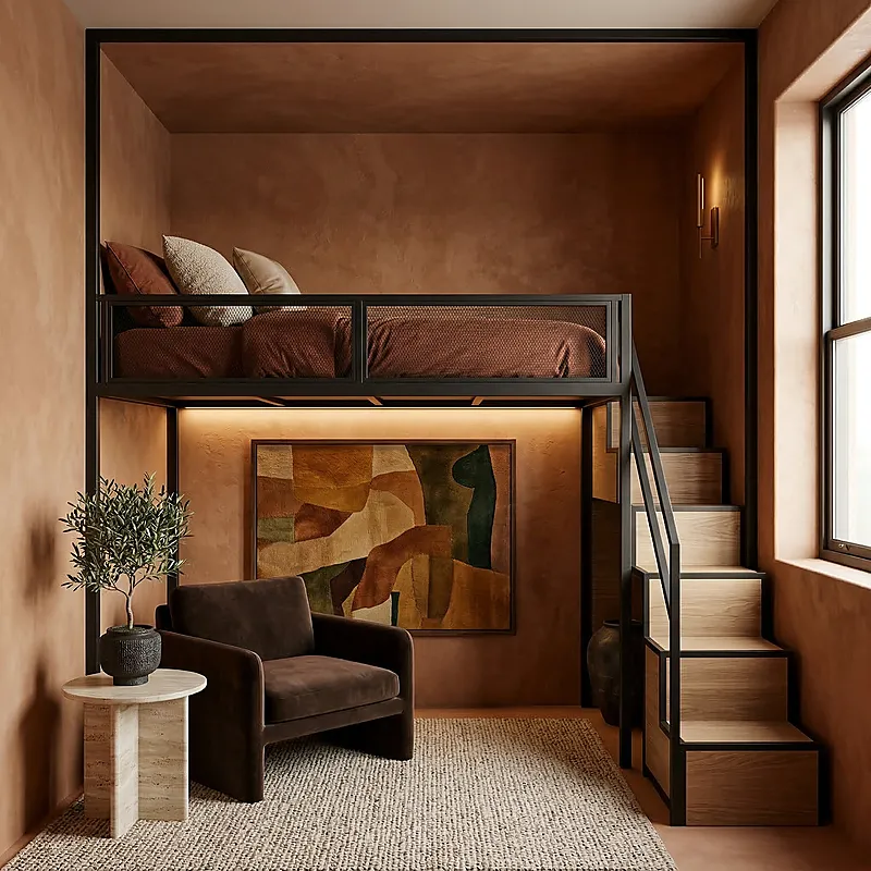 Кровать-чердак Апарт — Eco Warm