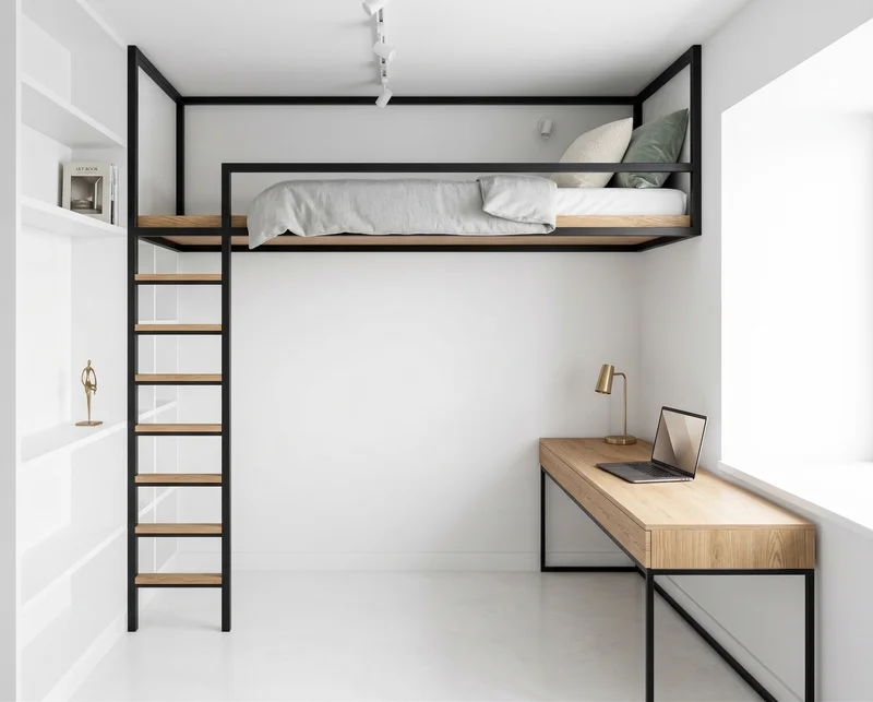 Кровать-чердак Линия — maket