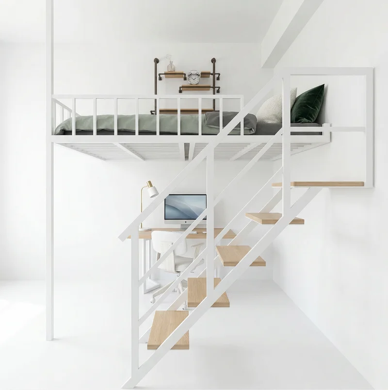 Кровать-чердак Индастри-2 — maket