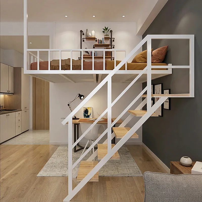 Кровать-чердак Индастри-2 — Eco Warm