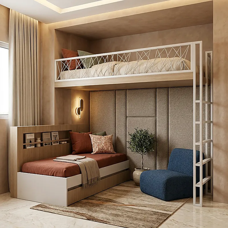 Кровать-чердак Верфь — Eco Warm