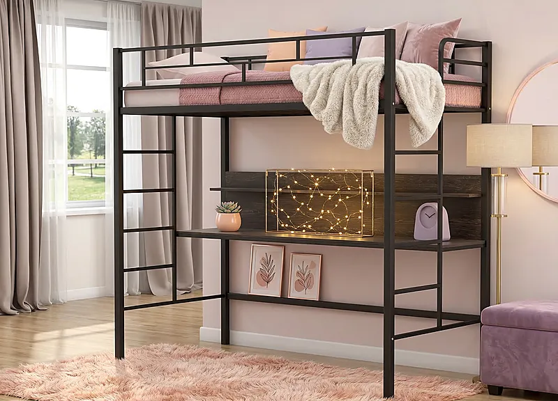 Кровать-чердак Коттедж-2 — Girls