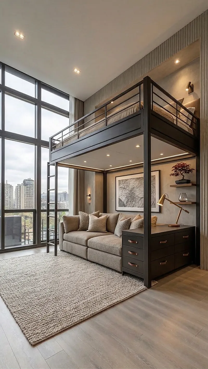 Кровать-чердак Монарх — Unisex