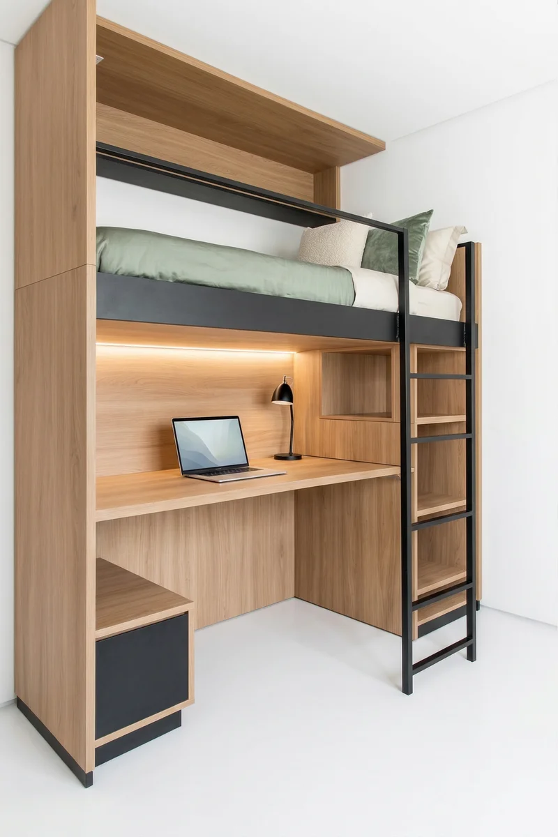 Кровать-чердак Хайрайз — maket