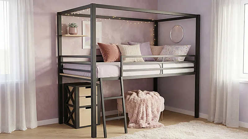 Кровать-чердак Нано — Girls