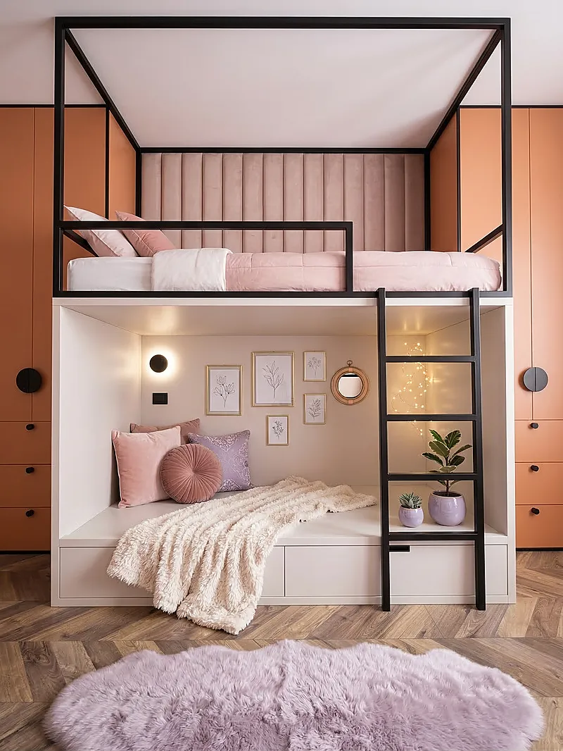 Кровать-чердак Альков — Girls