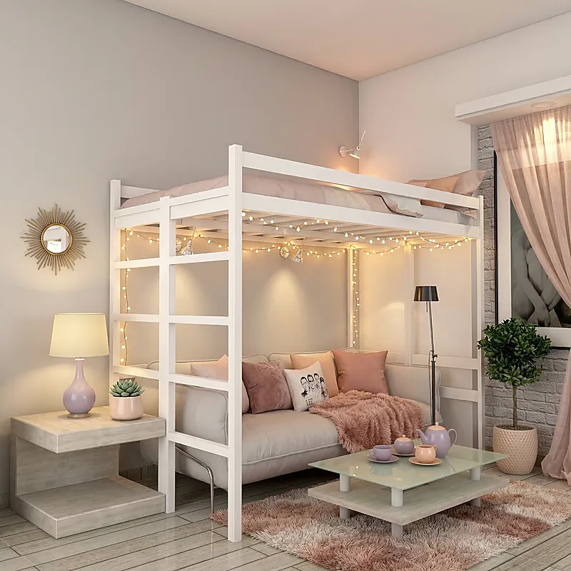 Кровать-чердак Уют — Girls